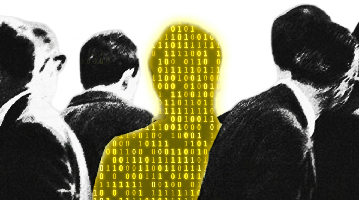 People represented with digital data